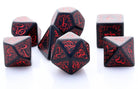 Elven Dice Black Red