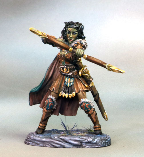 Female Half Orc Ranger Miniature 2