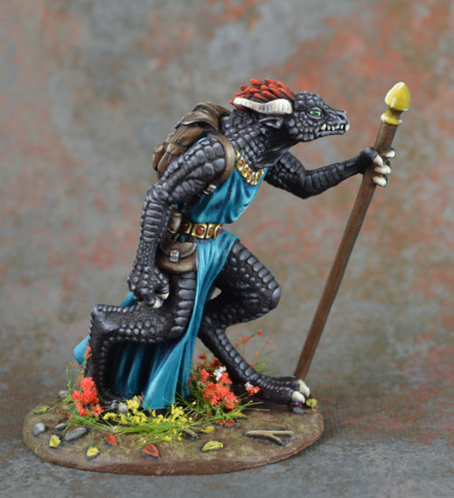 Marching Mage Dragonborn Miniature 3