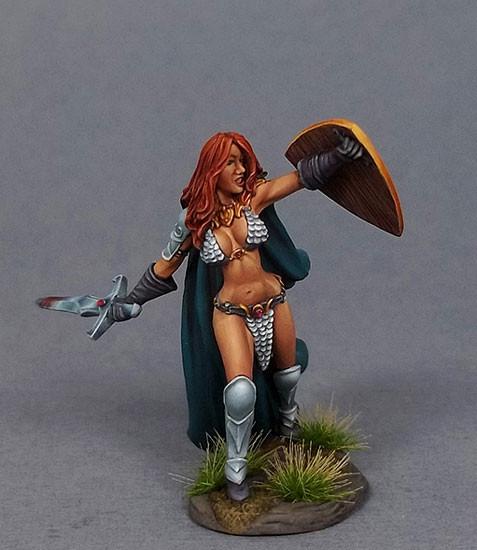 RPG Miniatures Female Barbarian