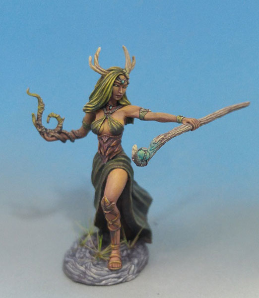 D&D Miniatures Female Druid