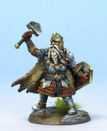 Dark Sword Miniatures DSM7475 Dwarf Cleric With Warhammer