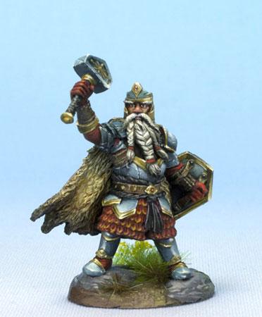 Dark Sword Miniatures (DSM7475 Dwarven Cleric With Warhammer) 28mm ...