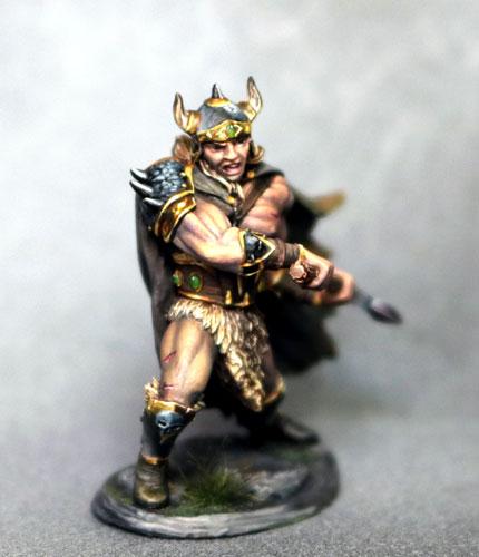 D&D Miniatures Barbarian With Battle Axe