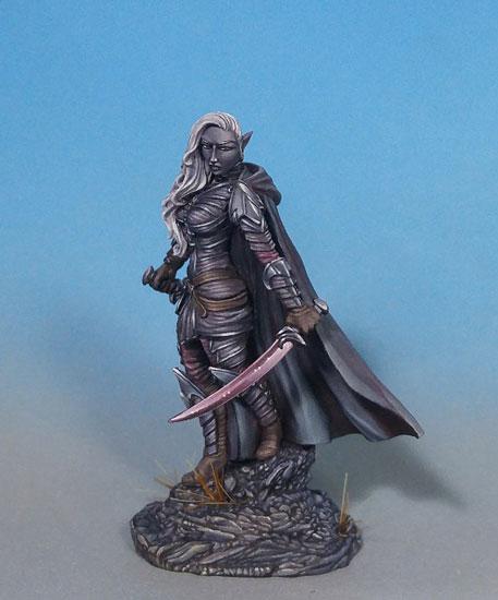 D&D Miniatures Dark Elf Fighter