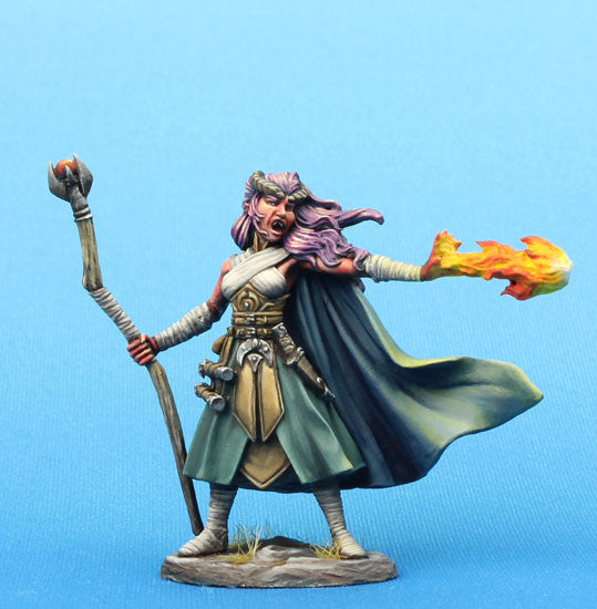 Hellkin Tiefling Miniature Mage