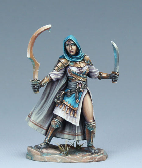D&D miniature female warrior