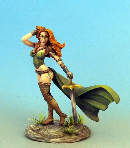 RPG Miniatures Cool Female Fighter