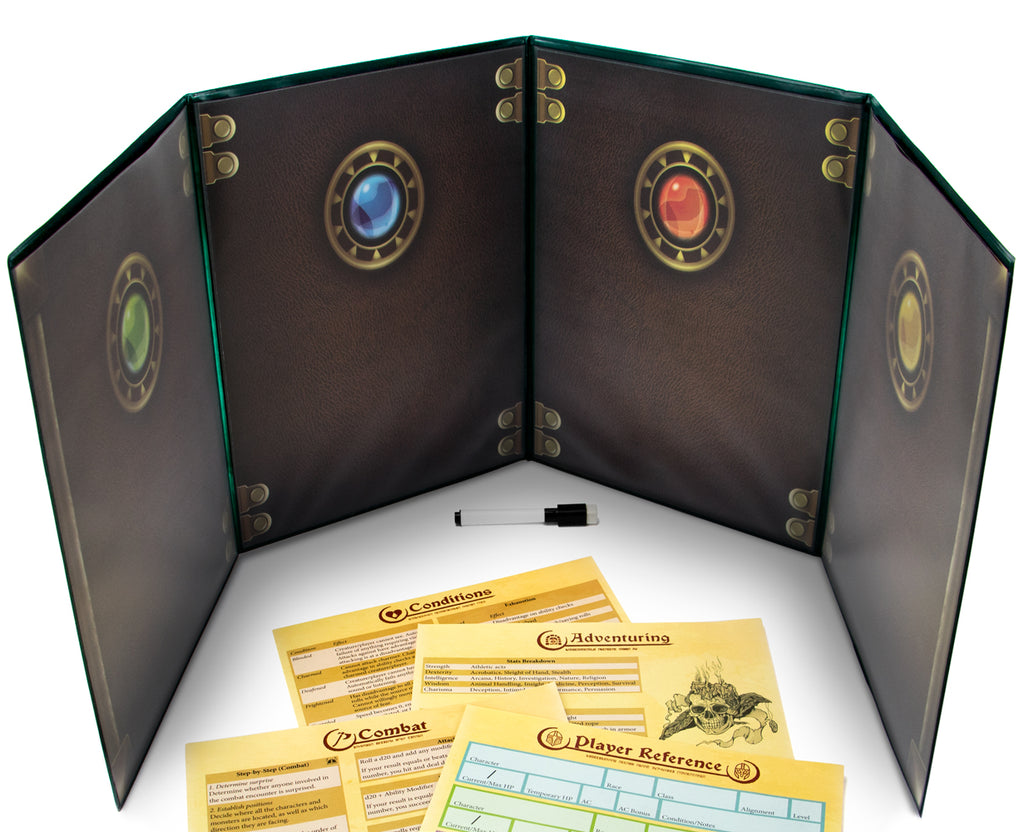 The Master's Tome Customizable DM Screen (Green)