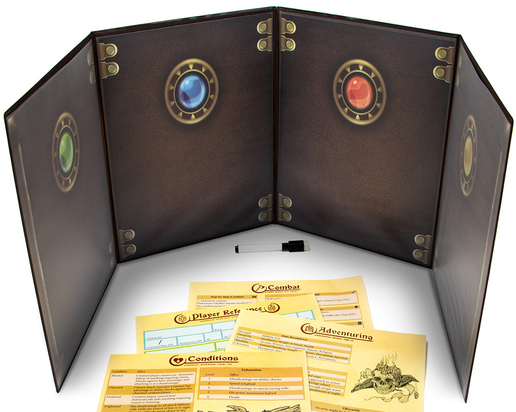 The Master's Tome Customizable DM Screen (Brown)