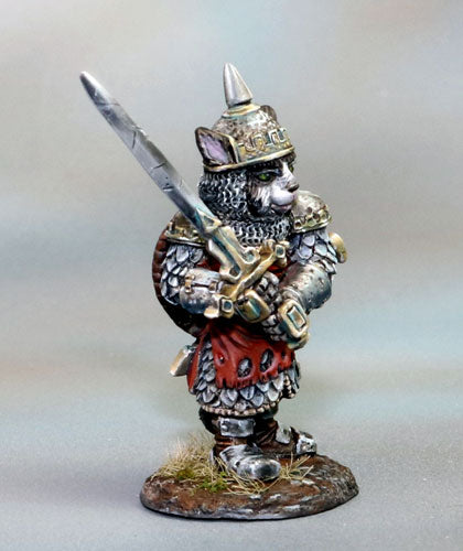 Catfolk Warrior Miniature 2