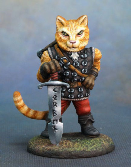Catfolk Warrior Miniature
