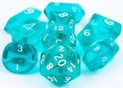 Translucent Hybrid Dice Teal