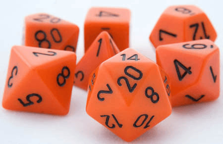 Opaque Dice Orange