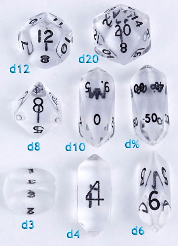 Hybrid Crystal Dice Clear