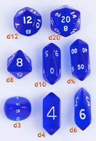 Hybrid Crystal Dice Blue