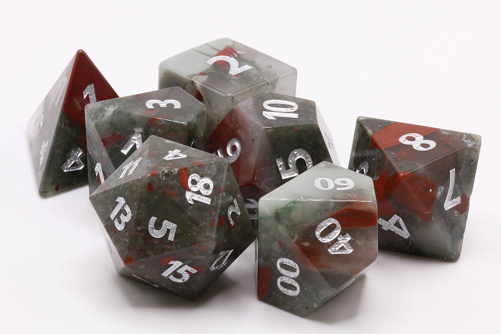African Bloodstone DnD Dice 3