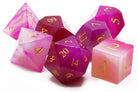 Pink Agate RPG Dice