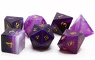 Purple Agate TTRPG Dice