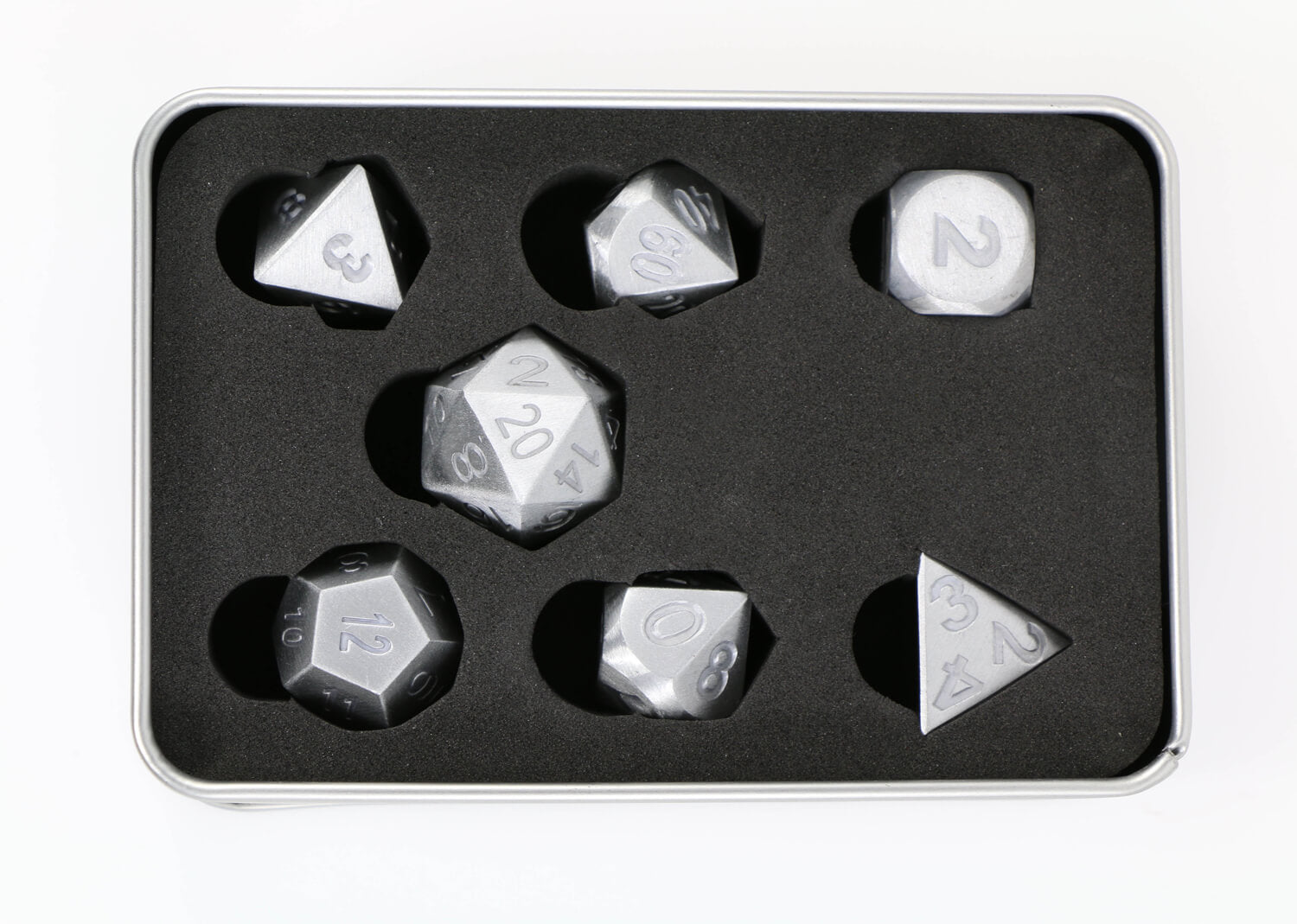 Aluminum Silver Dice