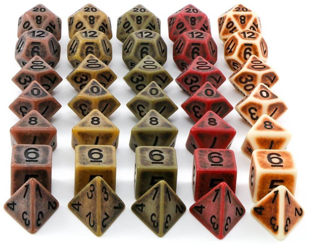 Ancient Dice D&D Sets