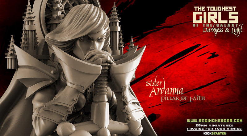 Ardanna, Pillar of the Faith TTRPG Mini
