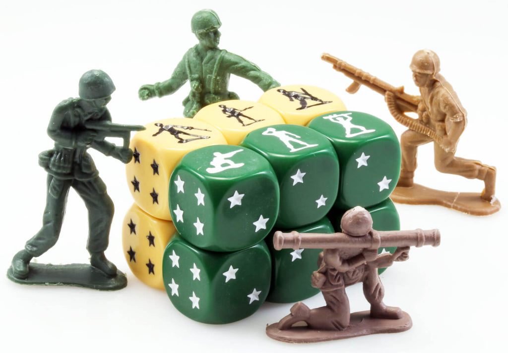 Army Men six sided dice set