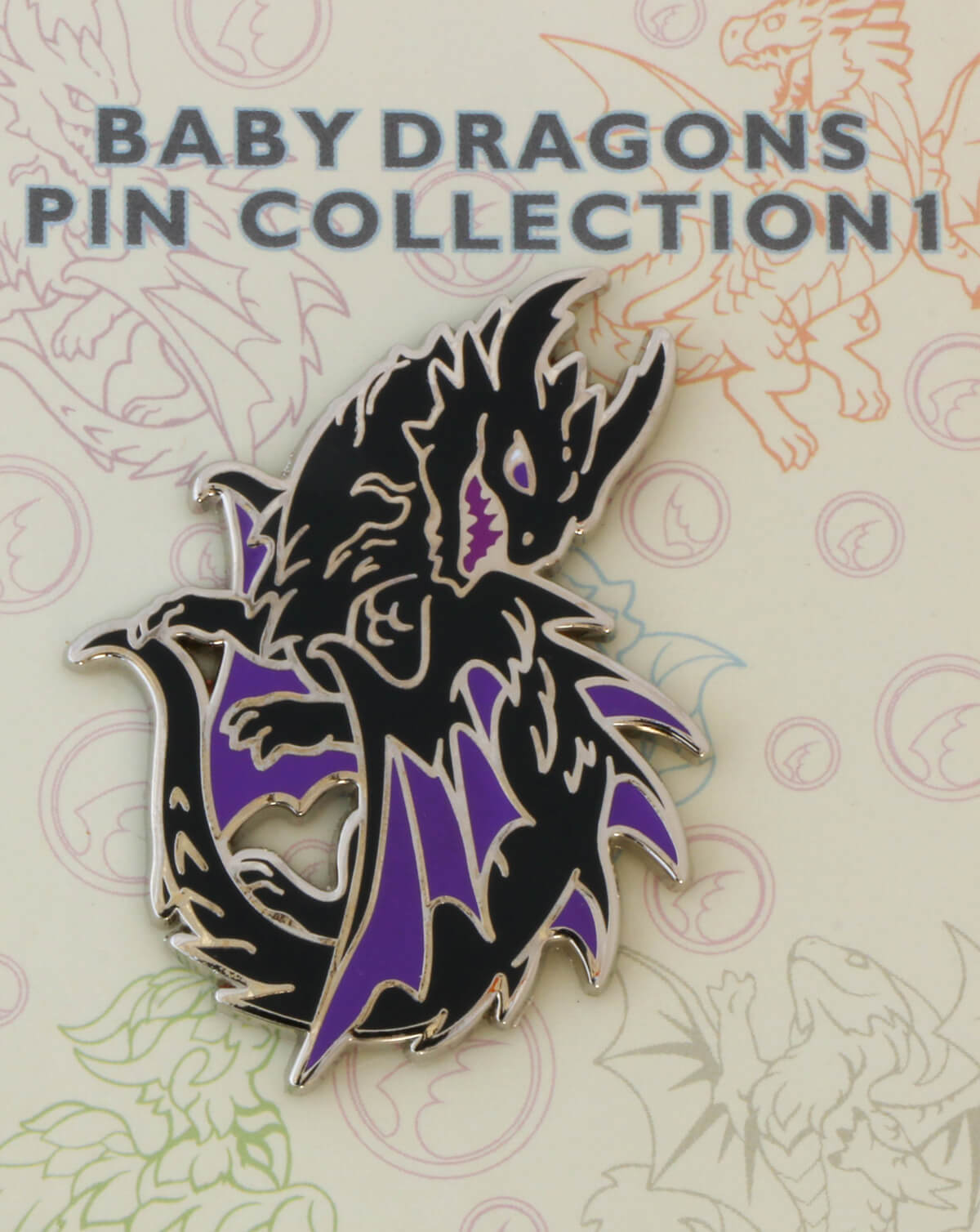 Baby Black Dragon Enamel Pin