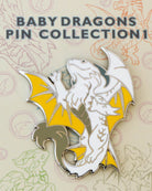 Baby White Dragon Enamel Pin