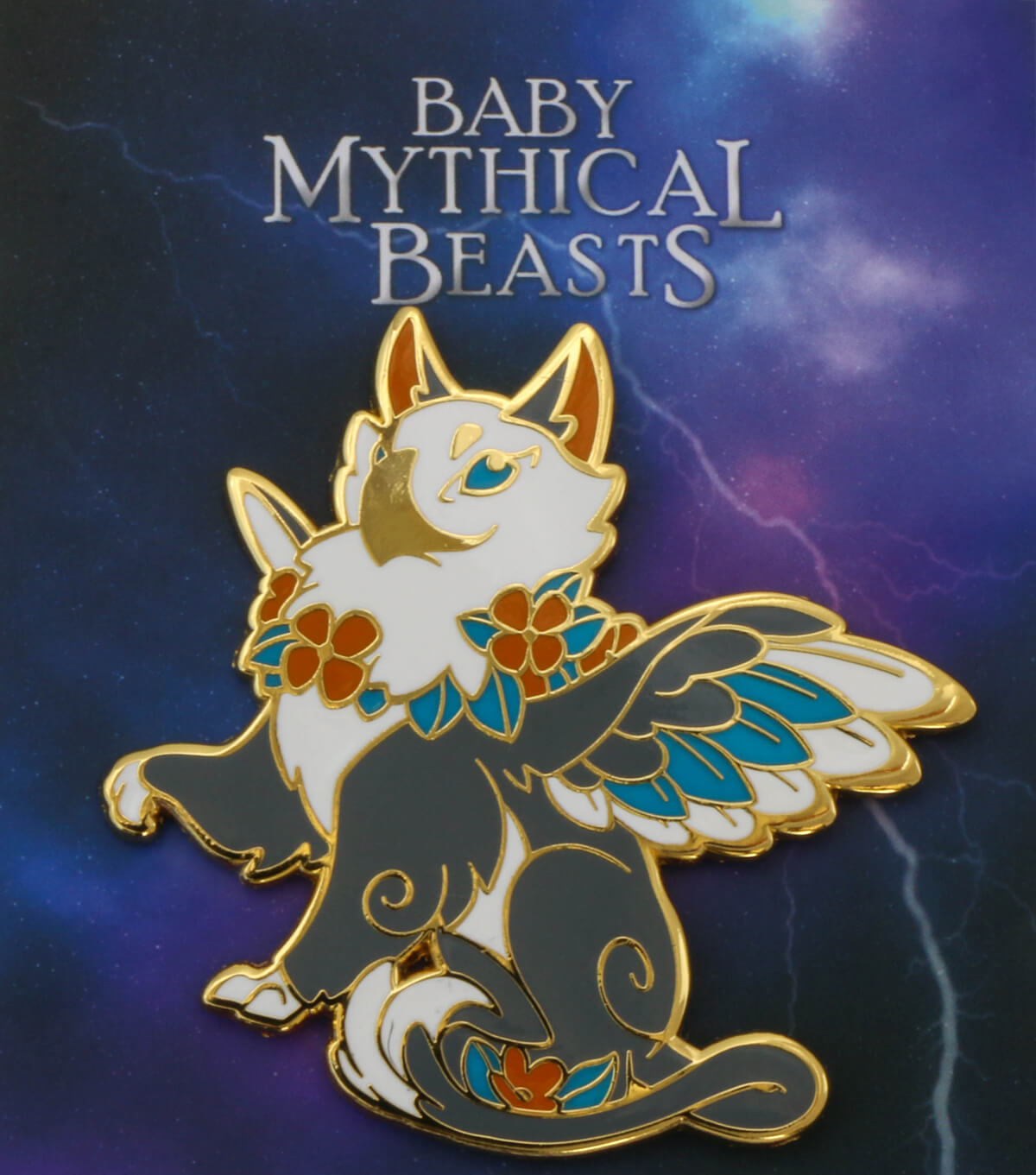 Baby Griffon Enamel Pin 2