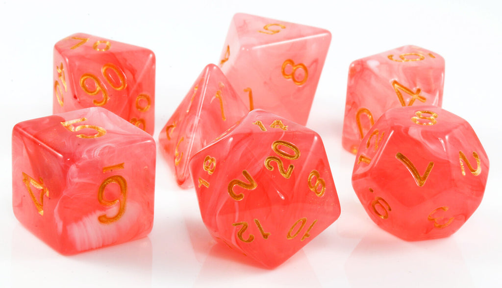 Red DnD banshee dice