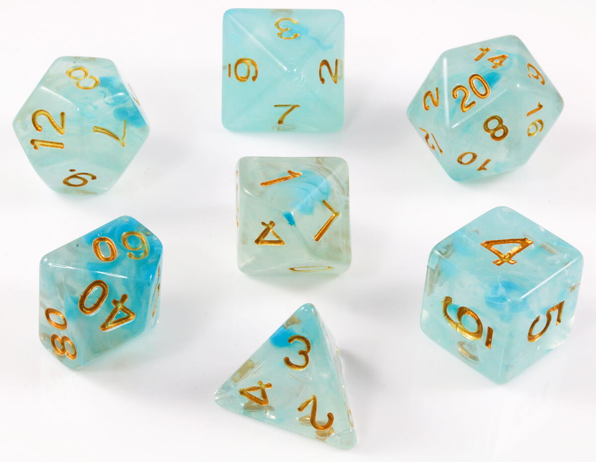 Banshee teal dice