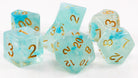 Teal D&D dice