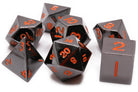 Black Lava Metal Dice