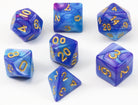 D&D Dice Blue and Purple