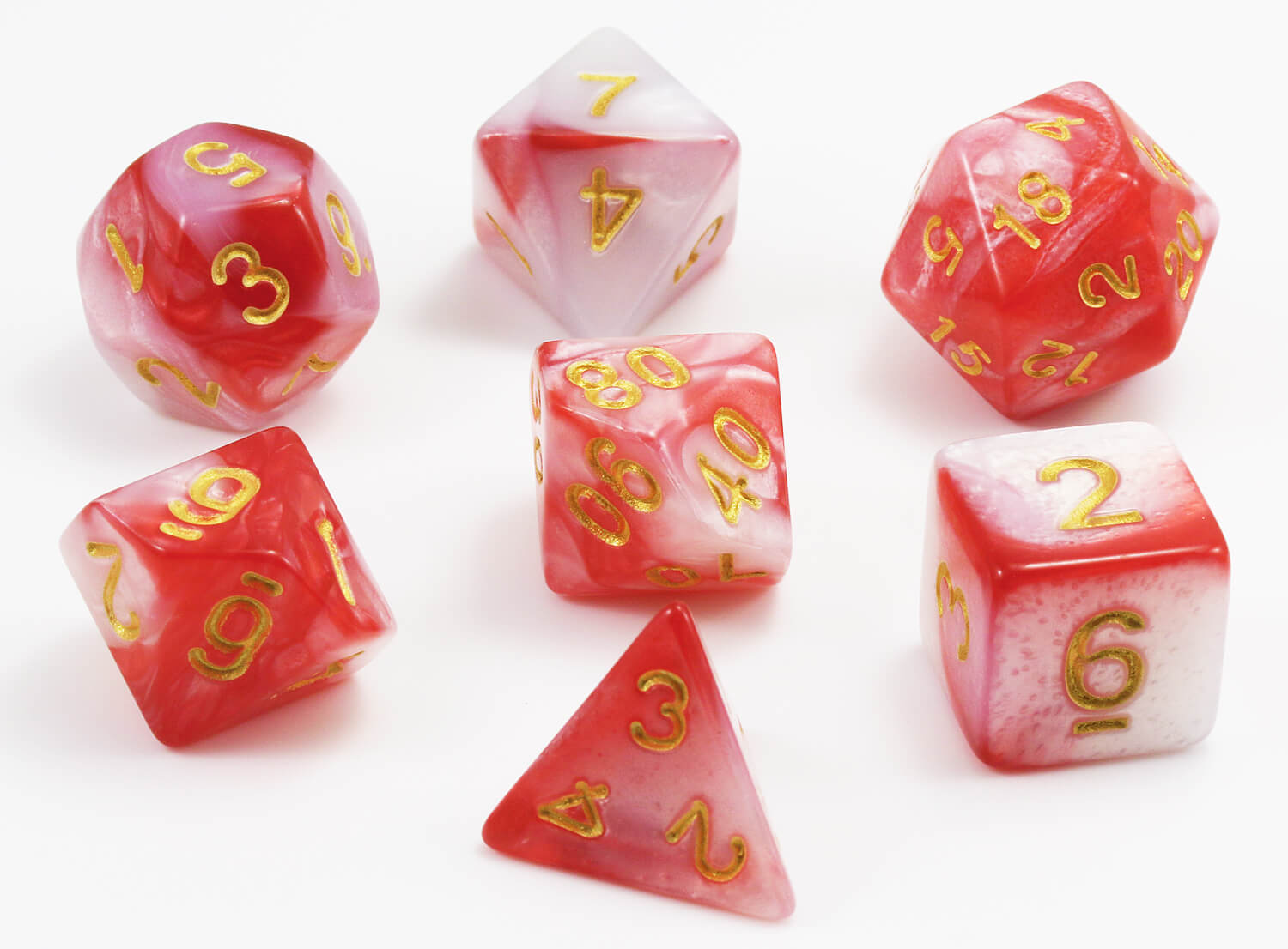 Peppermint D&D Dice