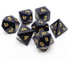 Blue Gemstone Goldstone dice