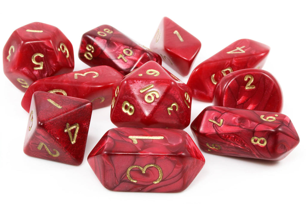 crystal dnd dice red
