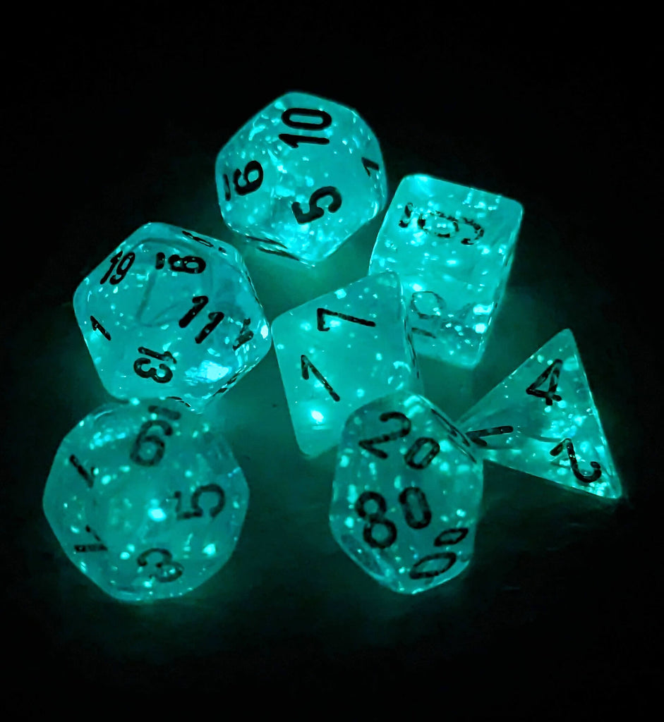 Chessex mini glow in the dark luminary dice