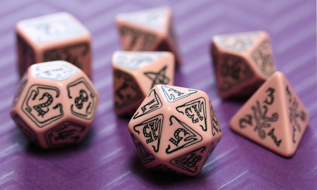 Call of Cthulhu Dice (Pink) | RPG Role Playing Game Dice Set – Dark Elf ...