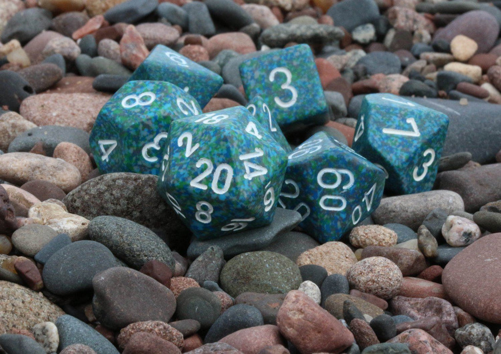 RPG Dice Speckled Sea