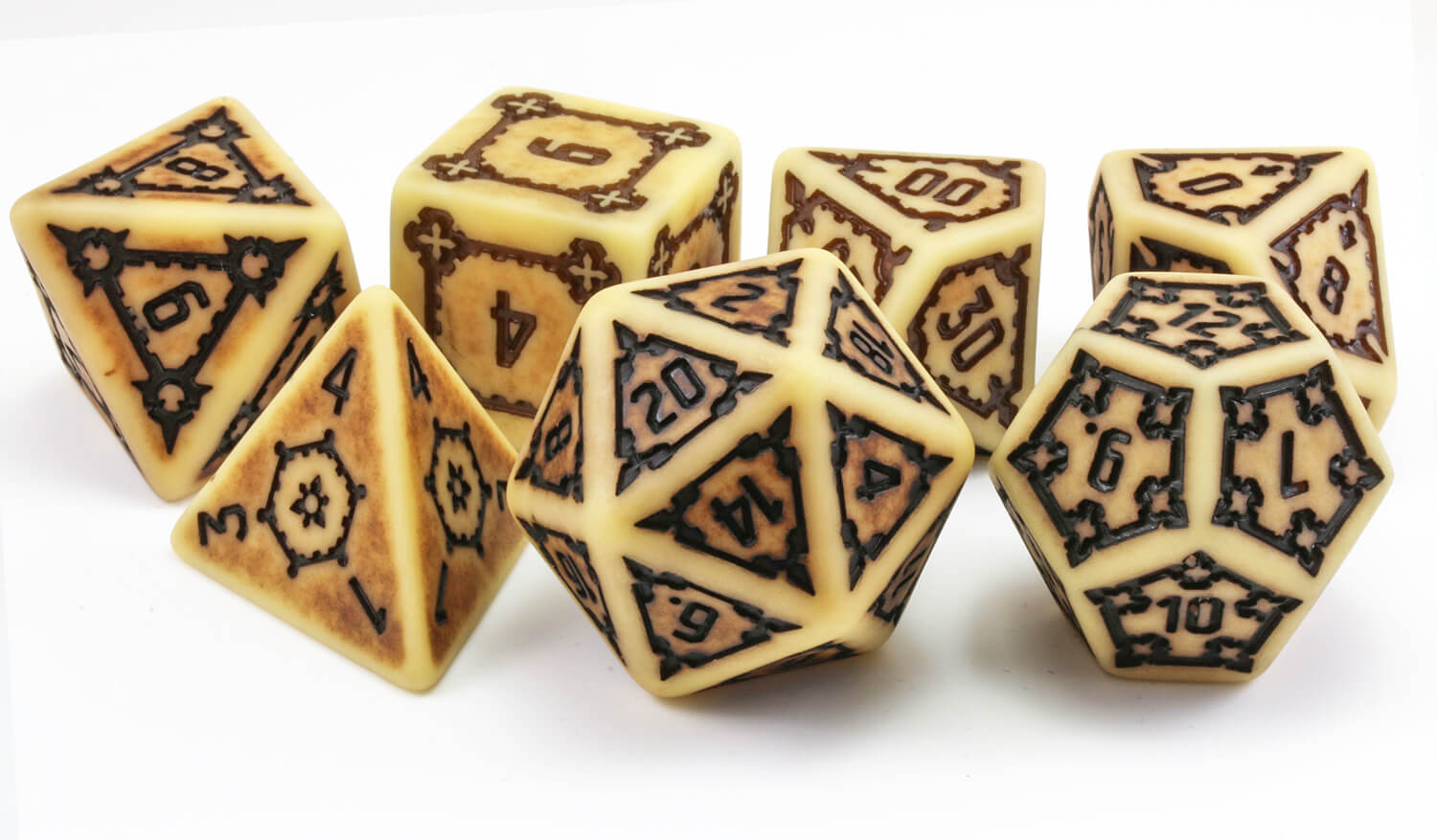 Giant Dice Antique Ivory