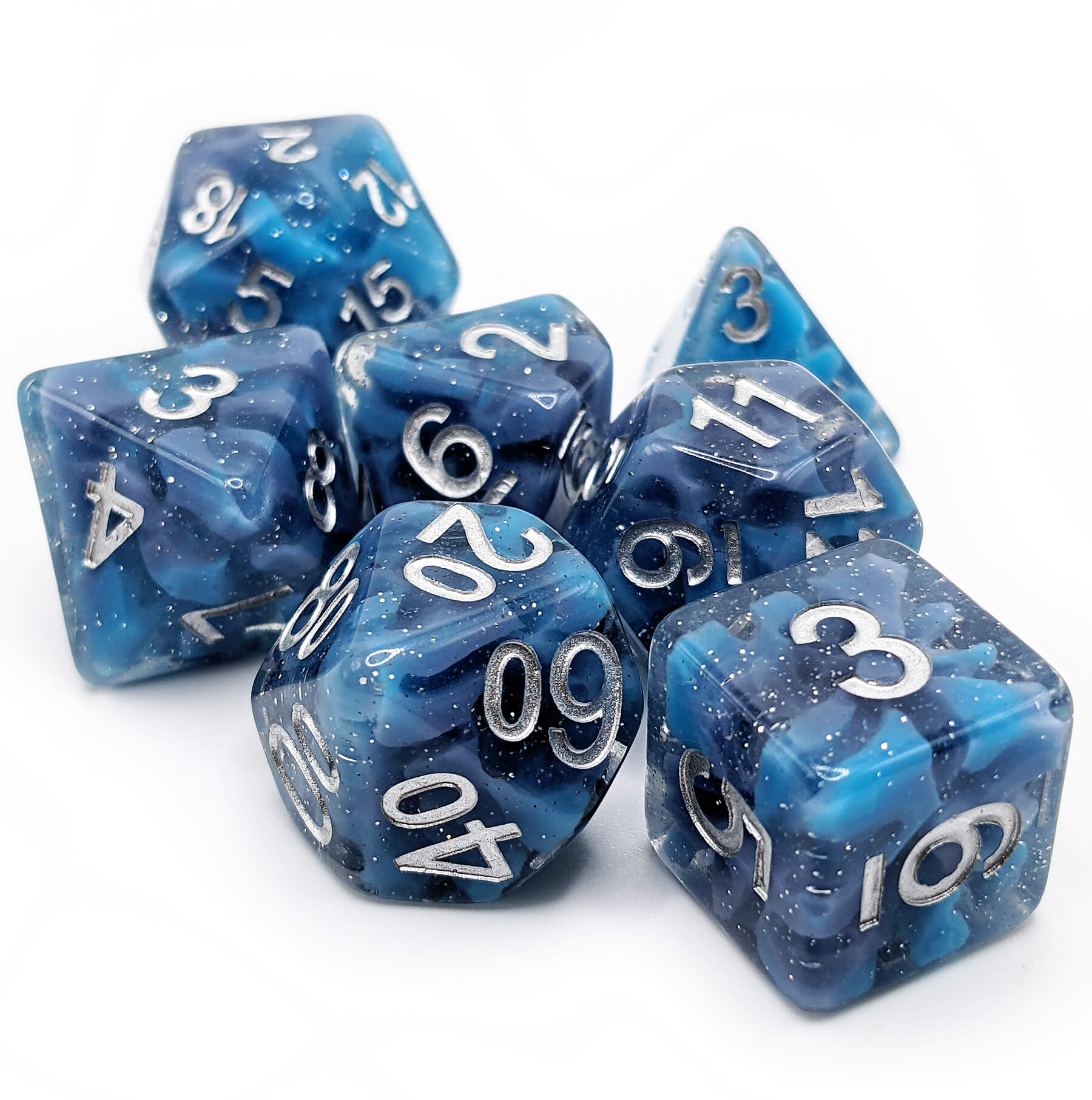 Celestial Blue DnD Dice