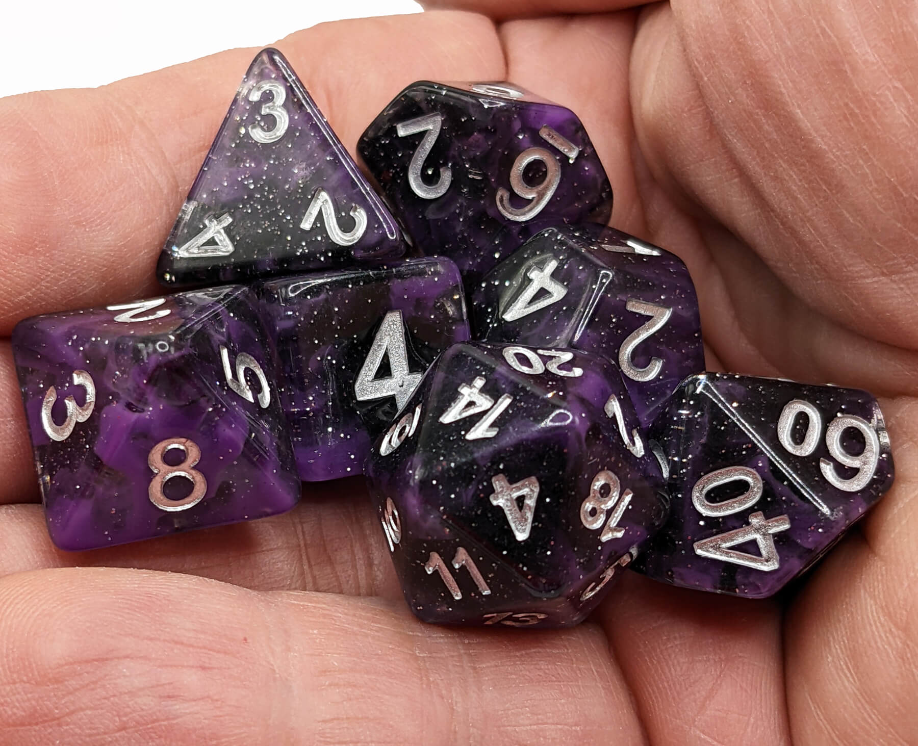 Celestial DnD Dice Purple 2