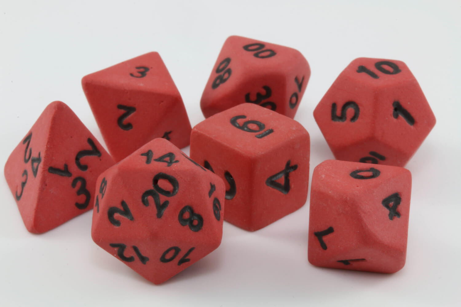 Ceramic Dice Fireball