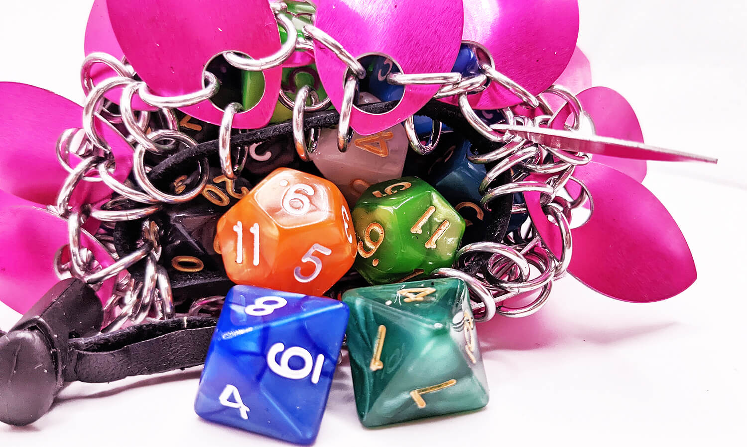 Pink Dice Bag