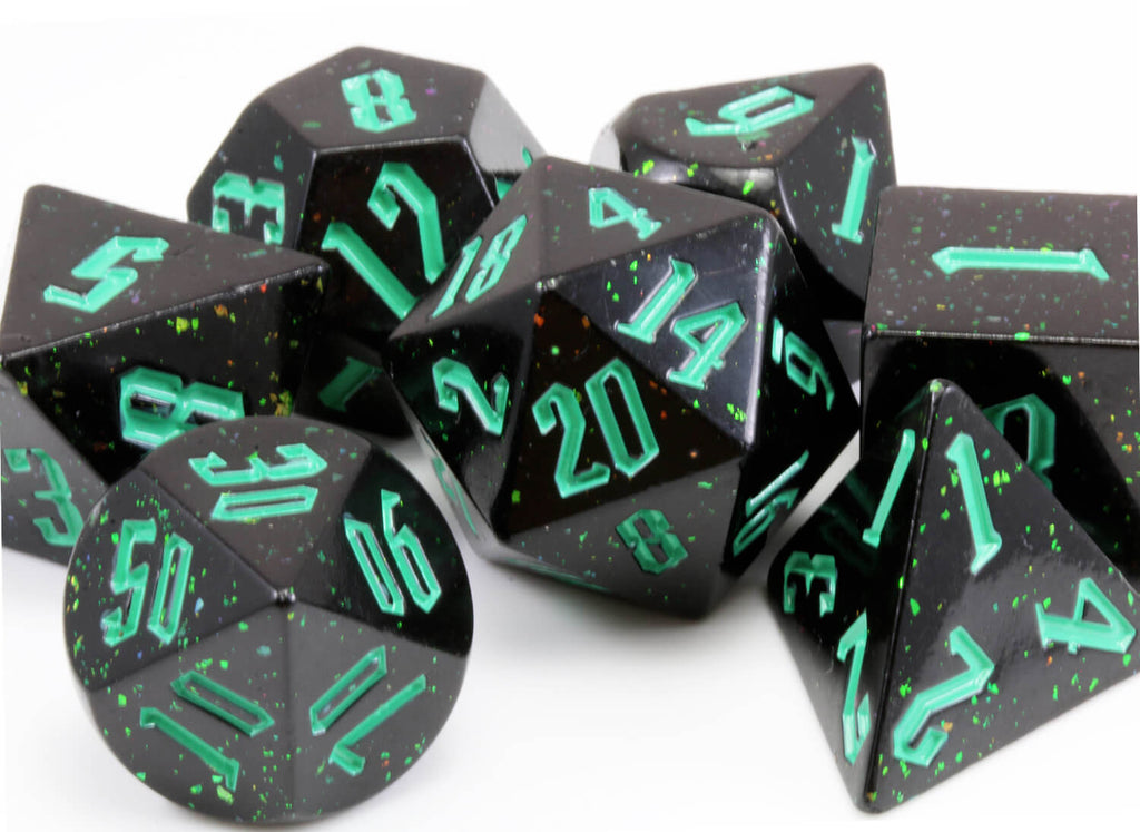 Chaotic Dice with Glitter