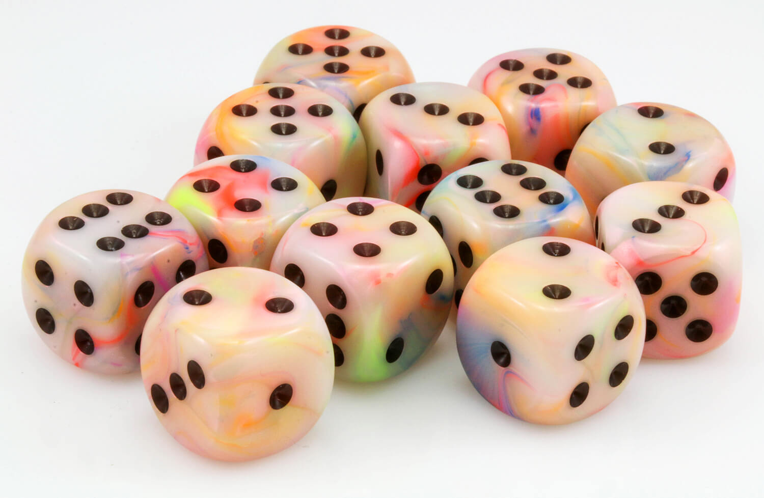 Circus Dice d6 closeup