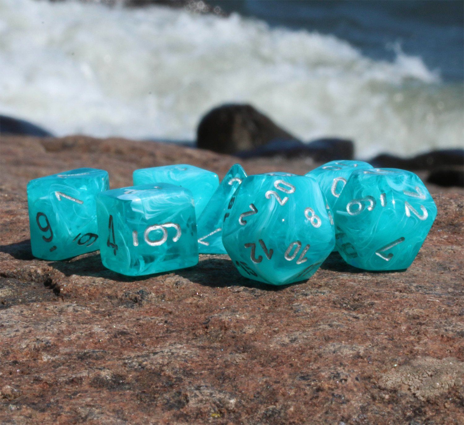 RPG Dice Cirrus Aqua