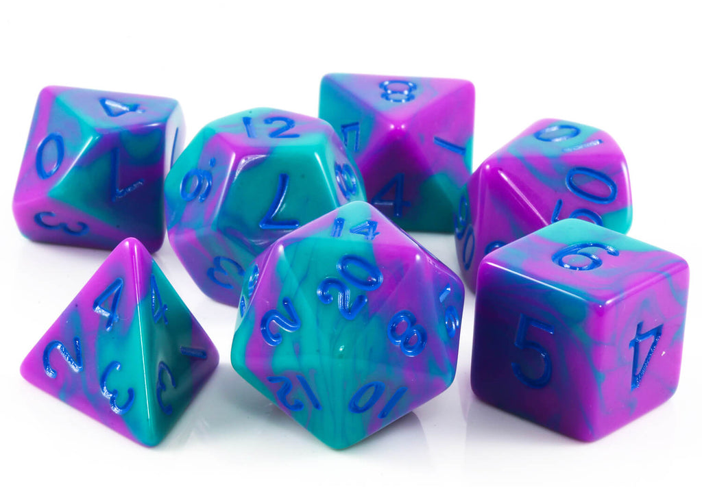 Combo Attack Dice Purple Teal